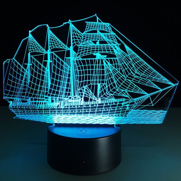 Sailing Ship 3D Night Light