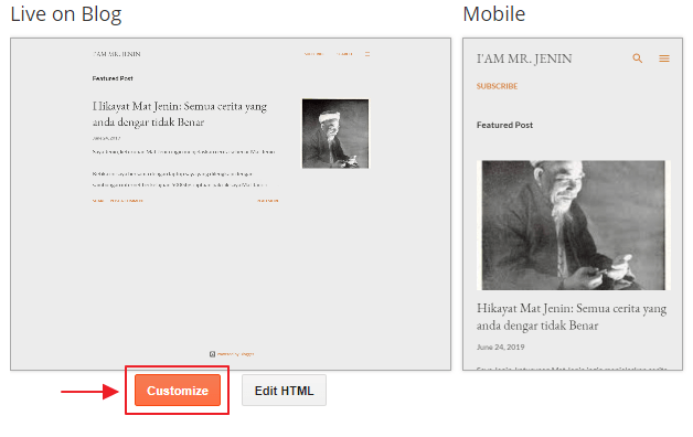 butang customize theme