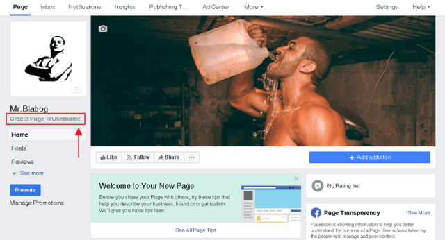 lokasi link create username