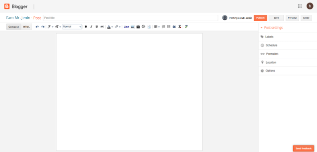 post editor