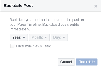 set backdate post facebook