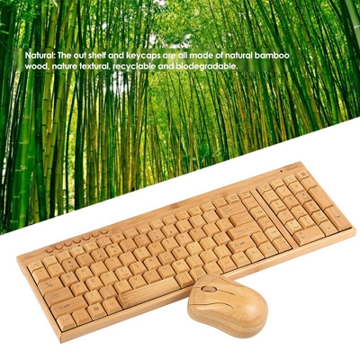 bamboo keyboard hadiah untuk lelaki